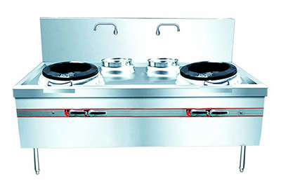 燃?xì)夤?jié)能雙頭小炒爐